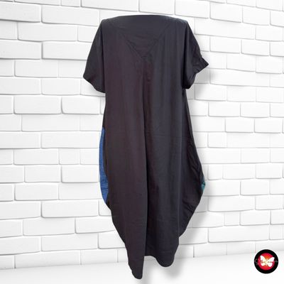 **HOY** Vestido midi PYGMEES color Negro, azul y verde Talla XXL