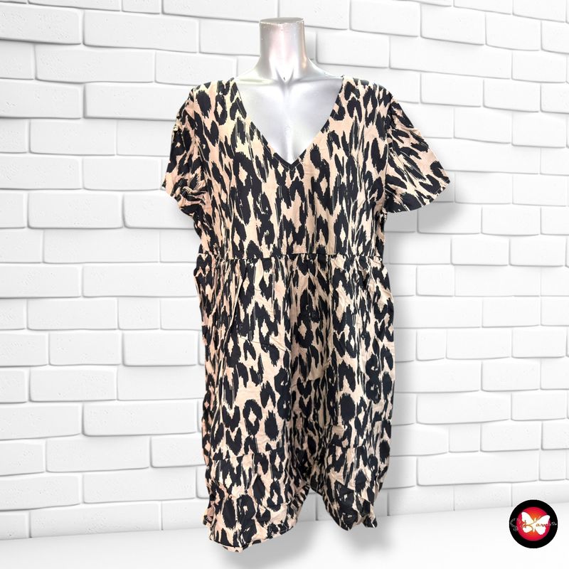 **HOY** Vestido animal print BONPRIX color Camel y negro Talla 42