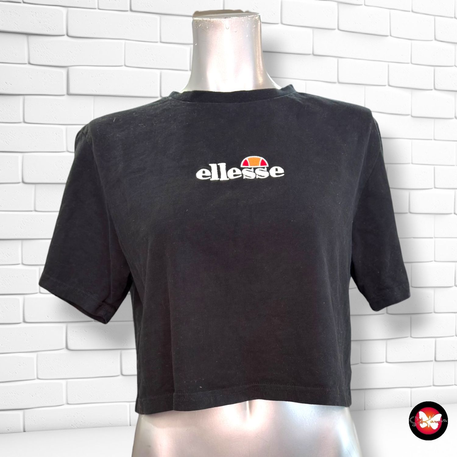 Camiseta dropped de manga corta ELLESSE color Negro Talla 38