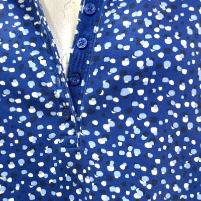 **HOY** Polo de manga corta LAND’S END color Azul y blanco Talla XL