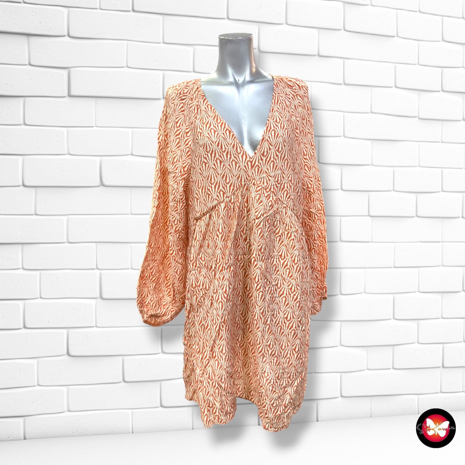 **HOY** Blusón H&amp;M color Crema y teja Talla M (grande)