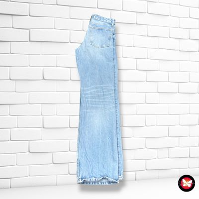 **HOY** Pantalón ancho de pierna ZARA color Azul vaquero Talla 38