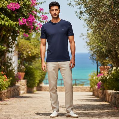 **HOY** Camiseta de manga corta HUGO BOSS color Azul marino Talla Hombre S