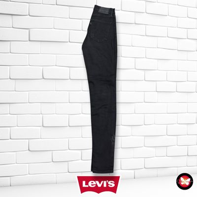 **HOY** Pantalón MILE HIGH SUPER SKINNY LEVI’S color Negro Talla XS (W25)