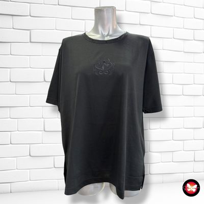 **HOY** Camiseta de manga corta con bordado  color Negro Talla L