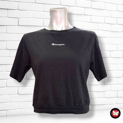 **HOY** Camiseta cropped de manga corta CHAMPION color Negro Talla 11-12 años
