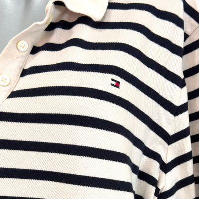 **HOY** Polo de manga corta TOMMY HILFIGER color Beige y azul marino Talla 3XL (pequeña)