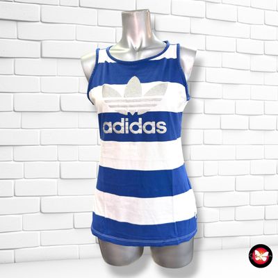 **HOY** Camiseta sin mangas ADIDAS color Azul y blanco Talla 38