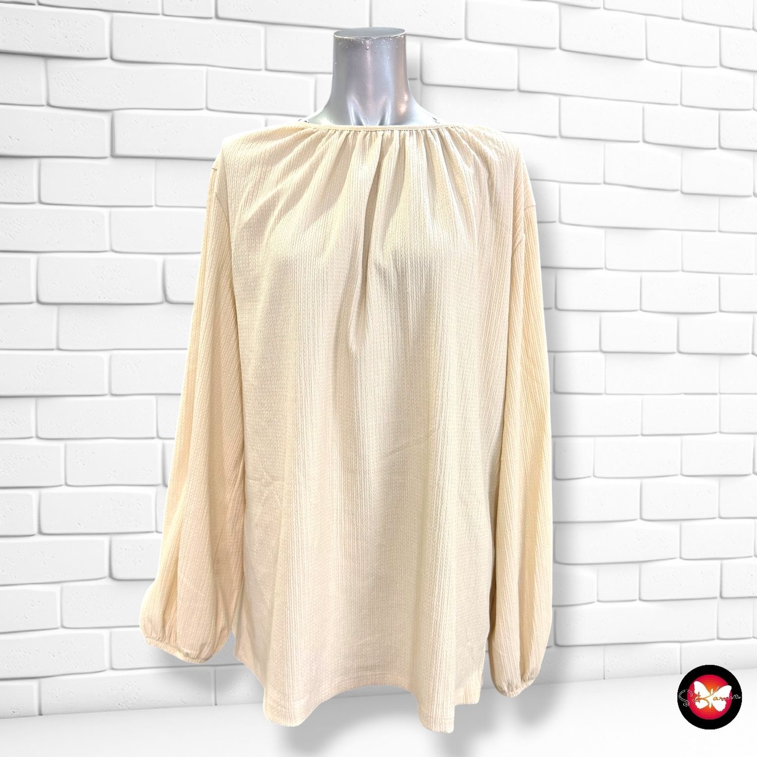 **HOY** Blusa de manga larga BODYFLIRT color Crema Talla 48/50