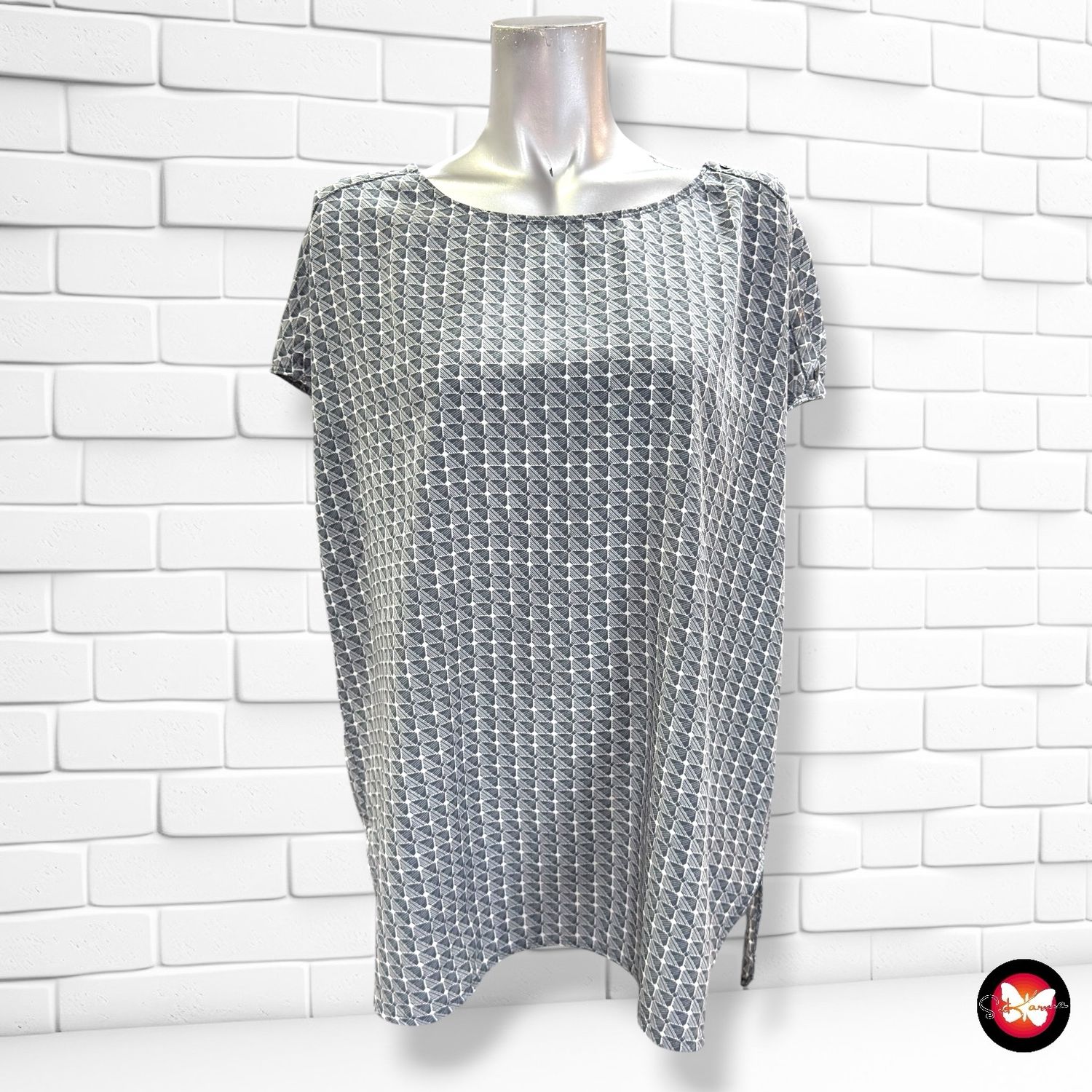 **HOY** Blusa sin mangas OPUS color Gris Talla 38 (grande)