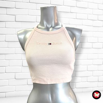**HOY** Crop top canalé TOMMY HILFIGER color Rosa Talla XXS