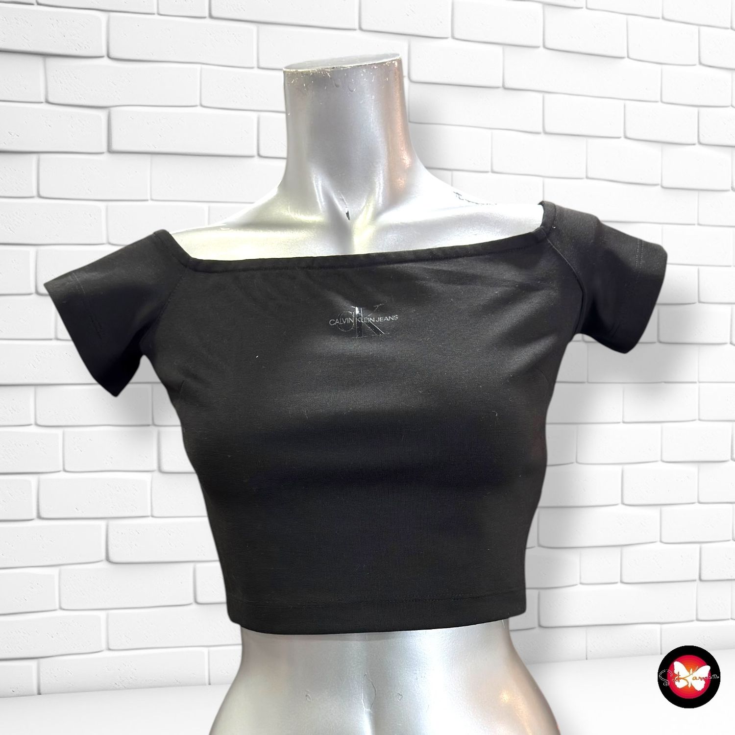 **HOY** Crop top CALVIN KLEIN color Negro Talla XS