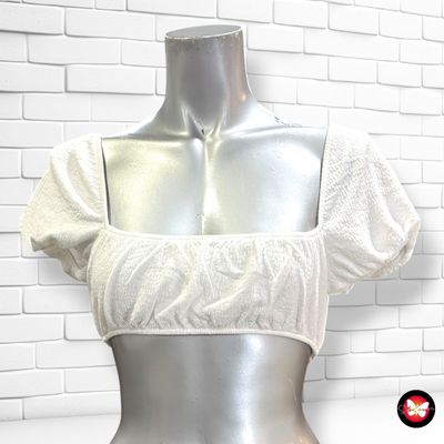 **HOY** Crop top DIVIDED color Blanco Talla XS