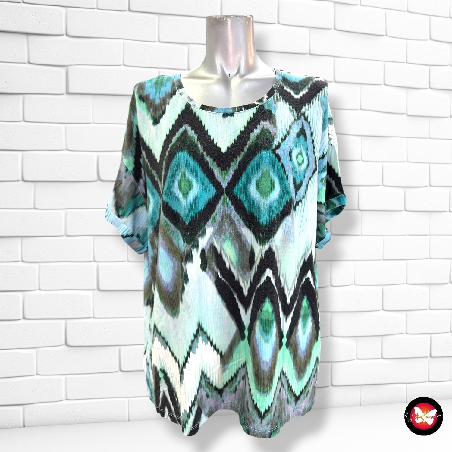 Camiseta de manga corta estampada MONARI color Varios Talla 42 (grande)