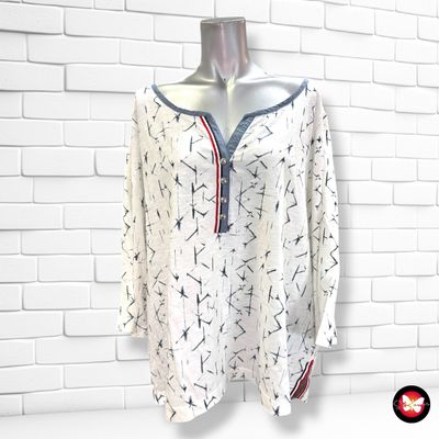 **HOY** Camiseta de media manga AMBRIA color Blanco y azul Talla 52