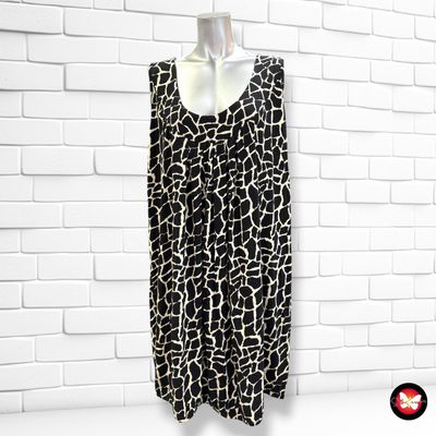**HOY** Camiseta sin mangas estampada  LAURA TORELLI color Negro y beige Talla 56/58