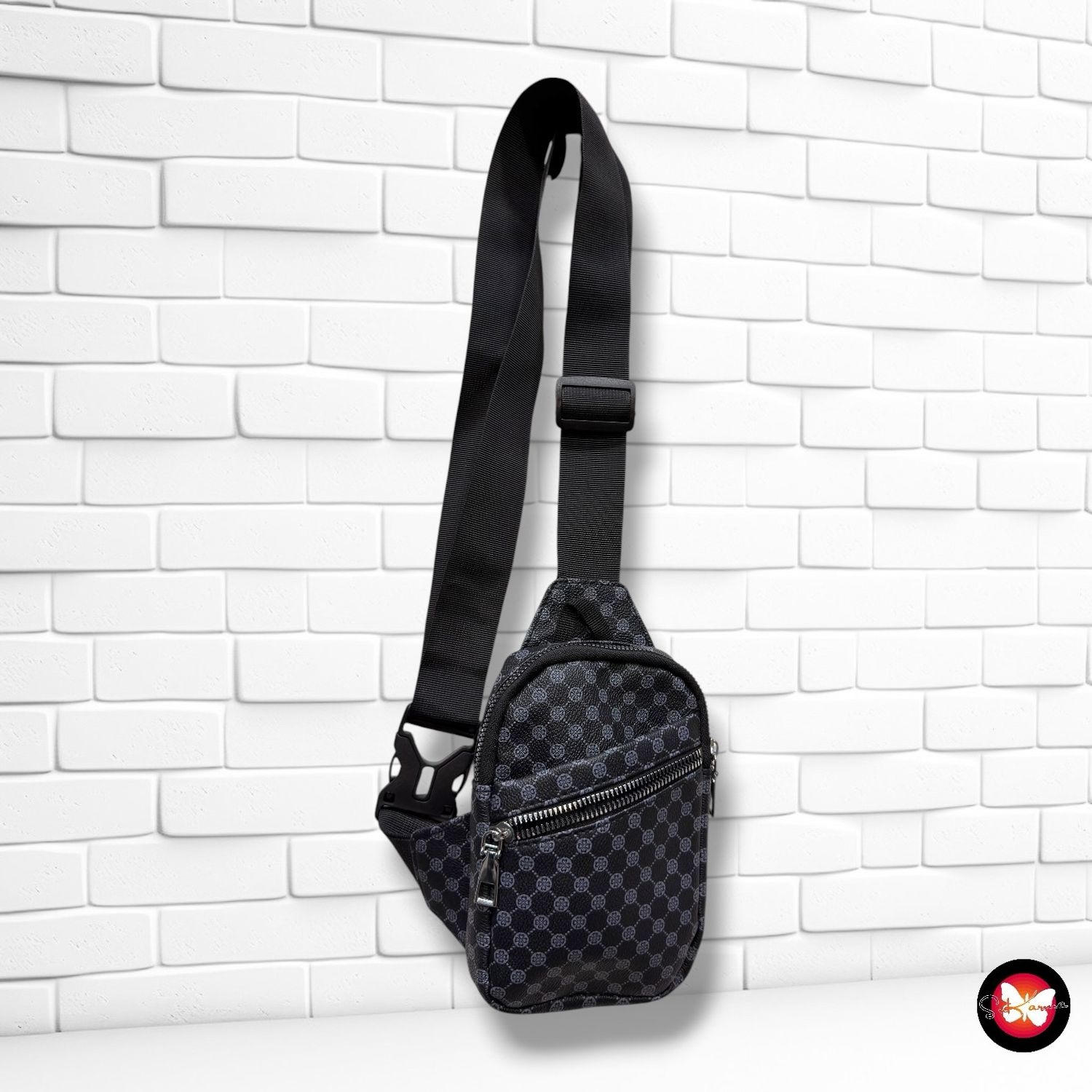 **HOY** Riñonera  color Negro y gris Talla MINI