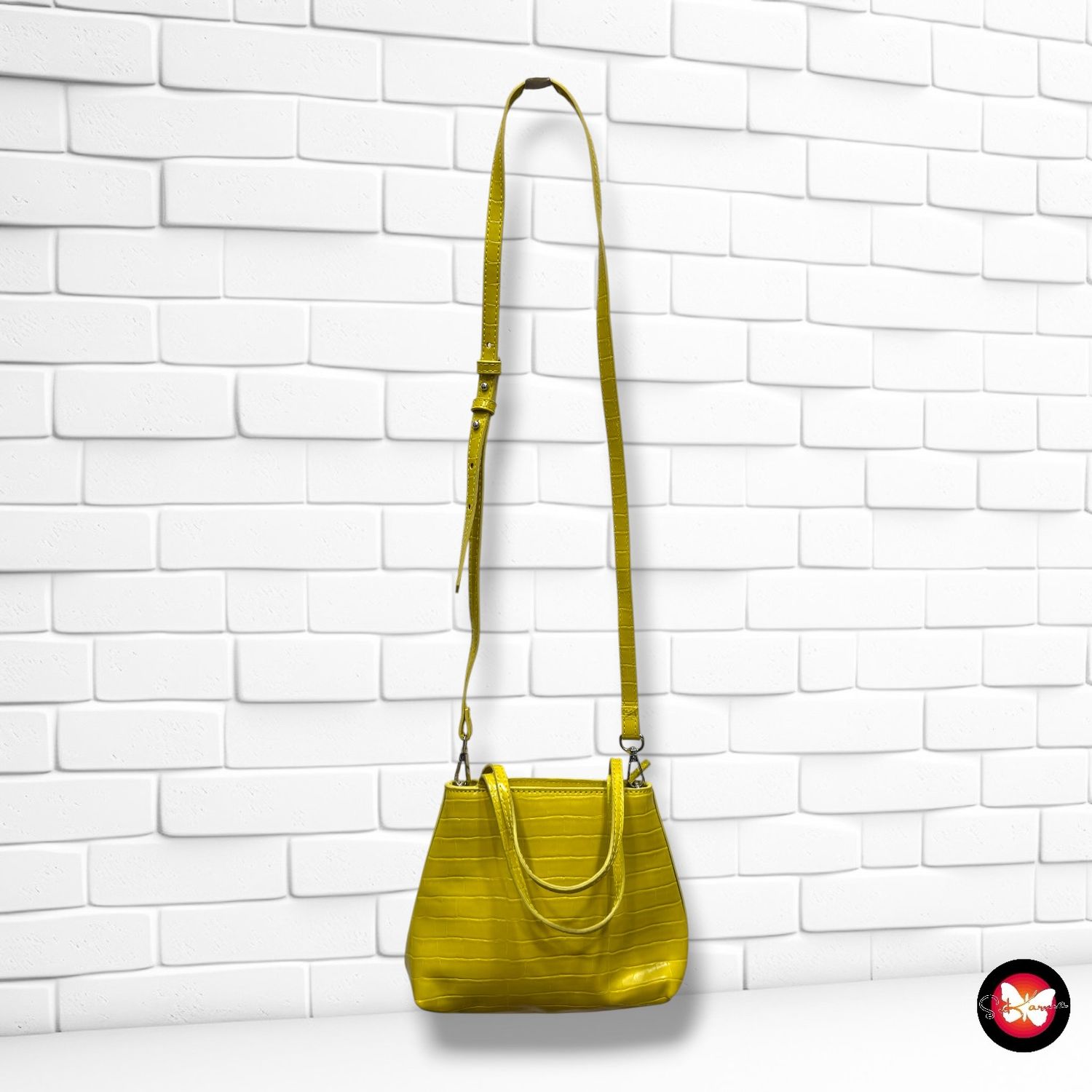 **HOY** Bolso bandolera / de mano MANGO color Pistacho Talla MINI