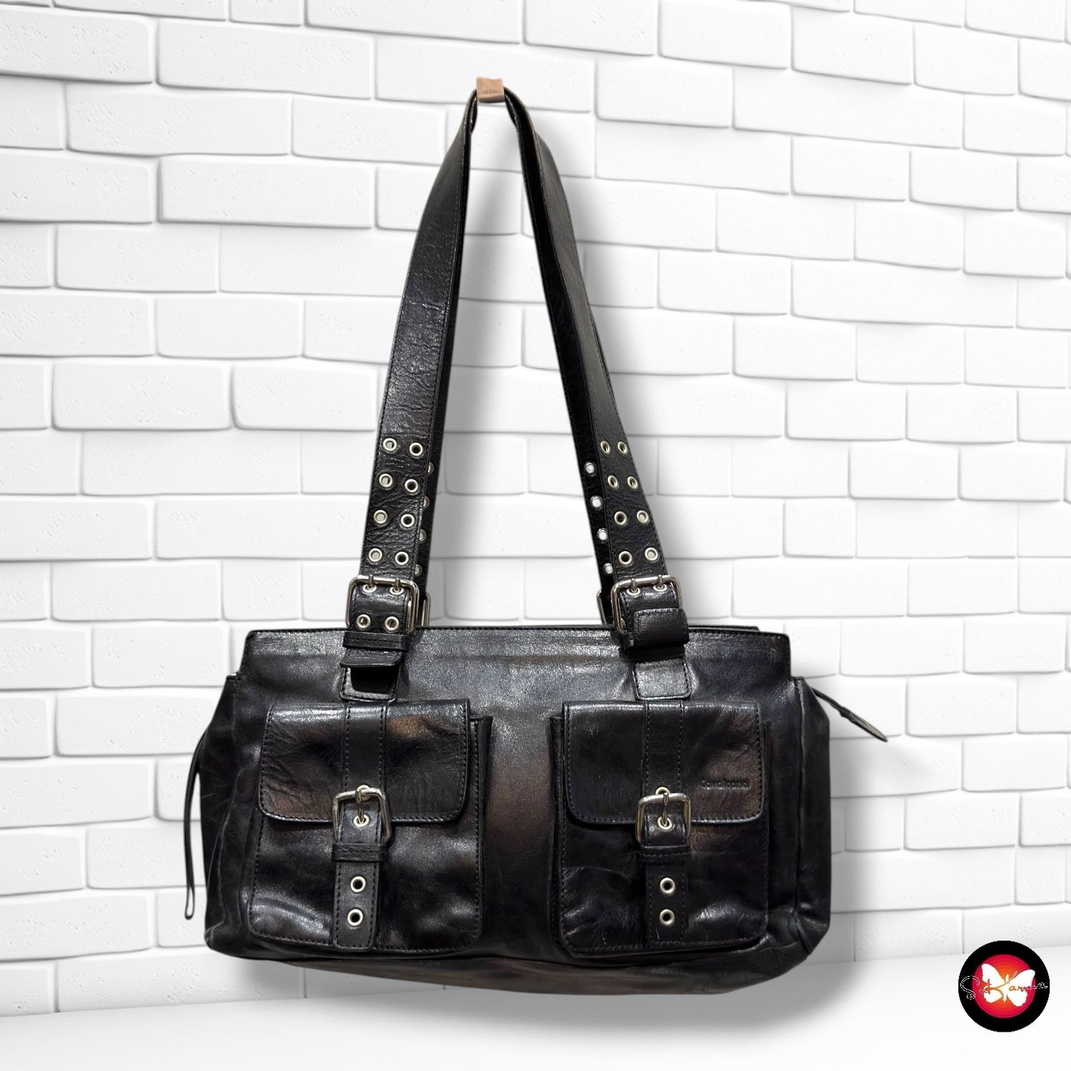 **HOY** Bolso de hombro de piel CAVALCANTI color Negro Talla MEDIANO