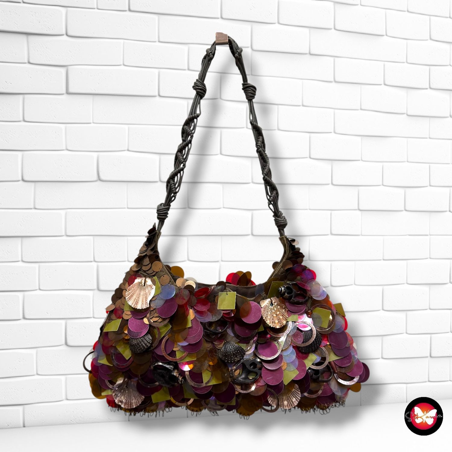**HOY** Bolso de hombro con maxi lentejuelas MALIPARMI color Varios Talla PEQUEÑO