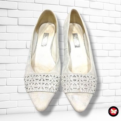 **HOY** Zapatos de tacón bajo de ante GABOR color Gris plata Talla Calzado 37,5 (4,5UK)