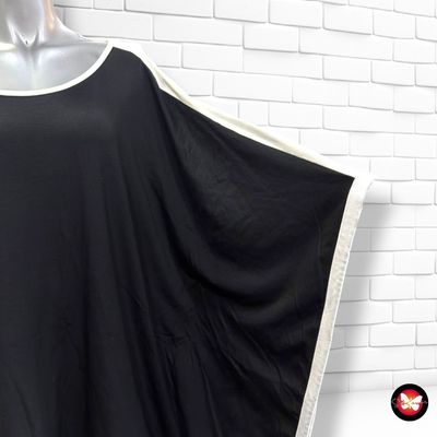 **HOY** Blusa tipo poncho RICK CARDONA color Negro y blanco Talla 44/46 (grande)