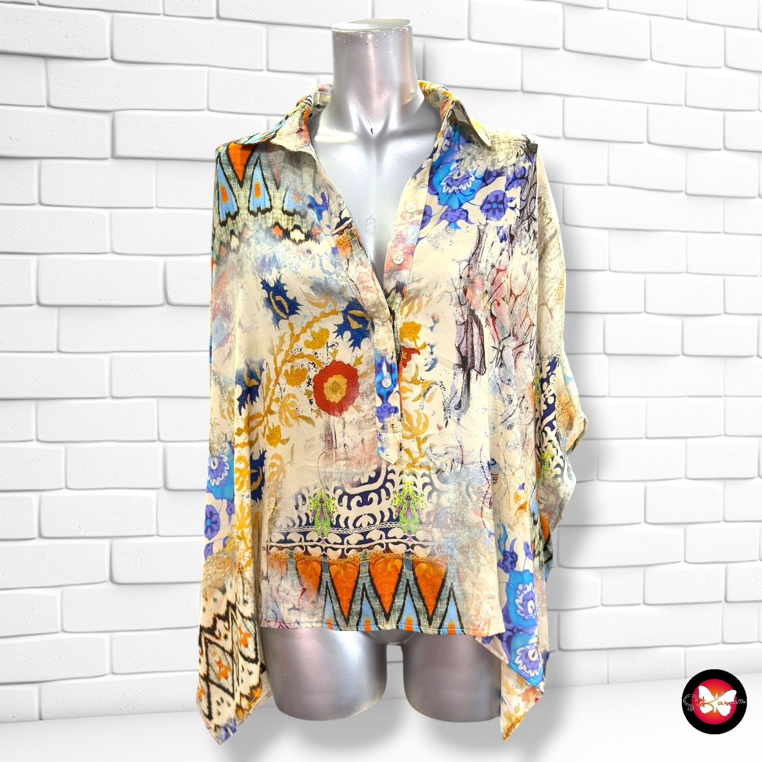 Blusa fluida JAVIER SIMORRA color Varios Talla 38