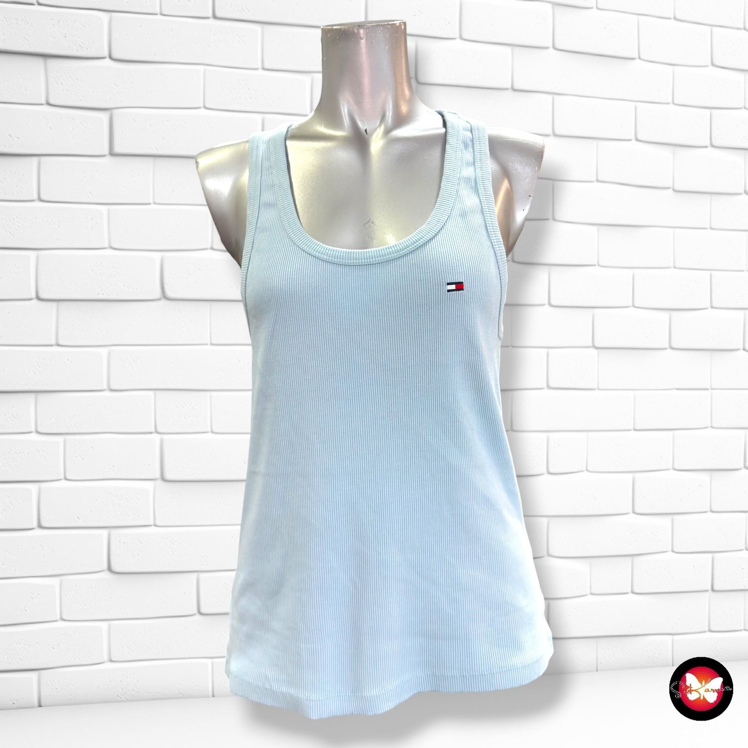 Camiseta de tirantes TOMMY HILFIGER color Celeste Talla 3XL (muy pequeña)