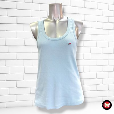 **HOY** Camiseta de tirantes TOMMY HILFIGER color Celeste Talla 3XL (muy pequeña)