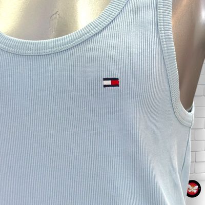**HOY** Camiseta de tirantes TOMMY HILFIGER color Celeste Talla 3XL (muy pequeña)