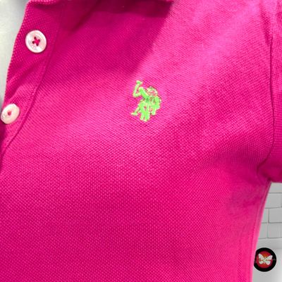 **HOY** Polo de manga corta U.S. POLO ASSN. color Magenta Talla M (pequeña)