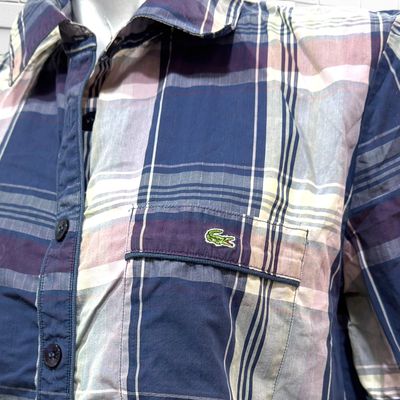 **HOY** Camisa de manga corta de cuadros LACOSTE color Varios Talla 38