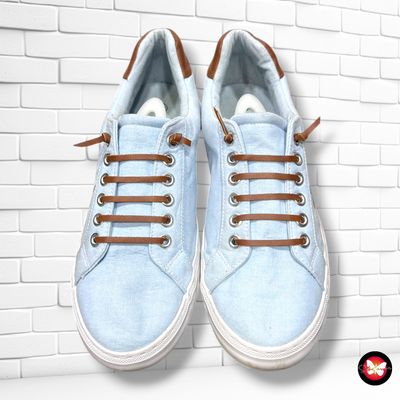 **HOY** Zapatillas de lona con bordados GRACELAND color Celeste Talla Calzado 40