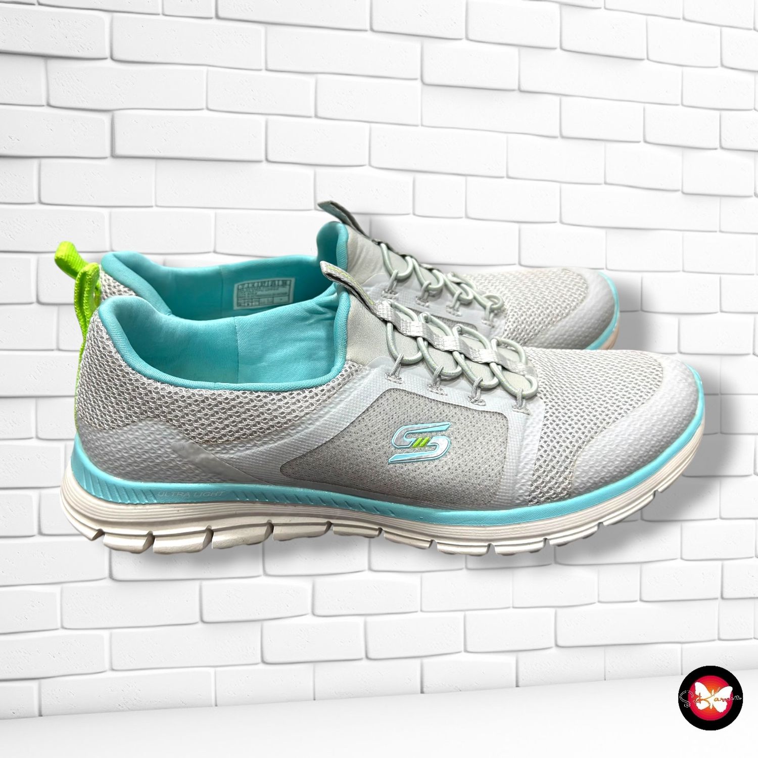 **HOY** Zapatillas AIR-COOLED SKECHERS color Gris y turquesa Talla Calzado 37