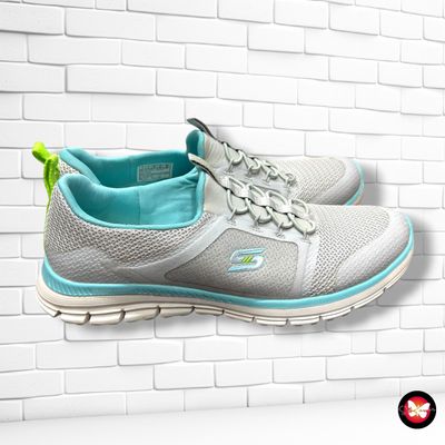 **HOY** Zapatillas AIR-COOLED SKECHERS color Gris y turquesa Talla Calzado 37