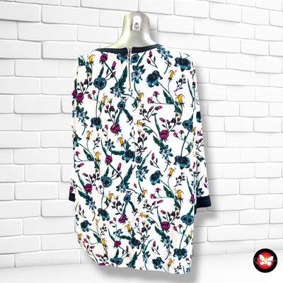 **HOY** Blusa de media manga de florecitas CECIL color Varios Talla XXL (grande)