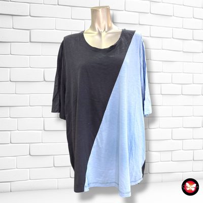 **HOY** Camiseta de manga corta PURE by ULLA POPKEN color Azul y celeste Talla 50/52