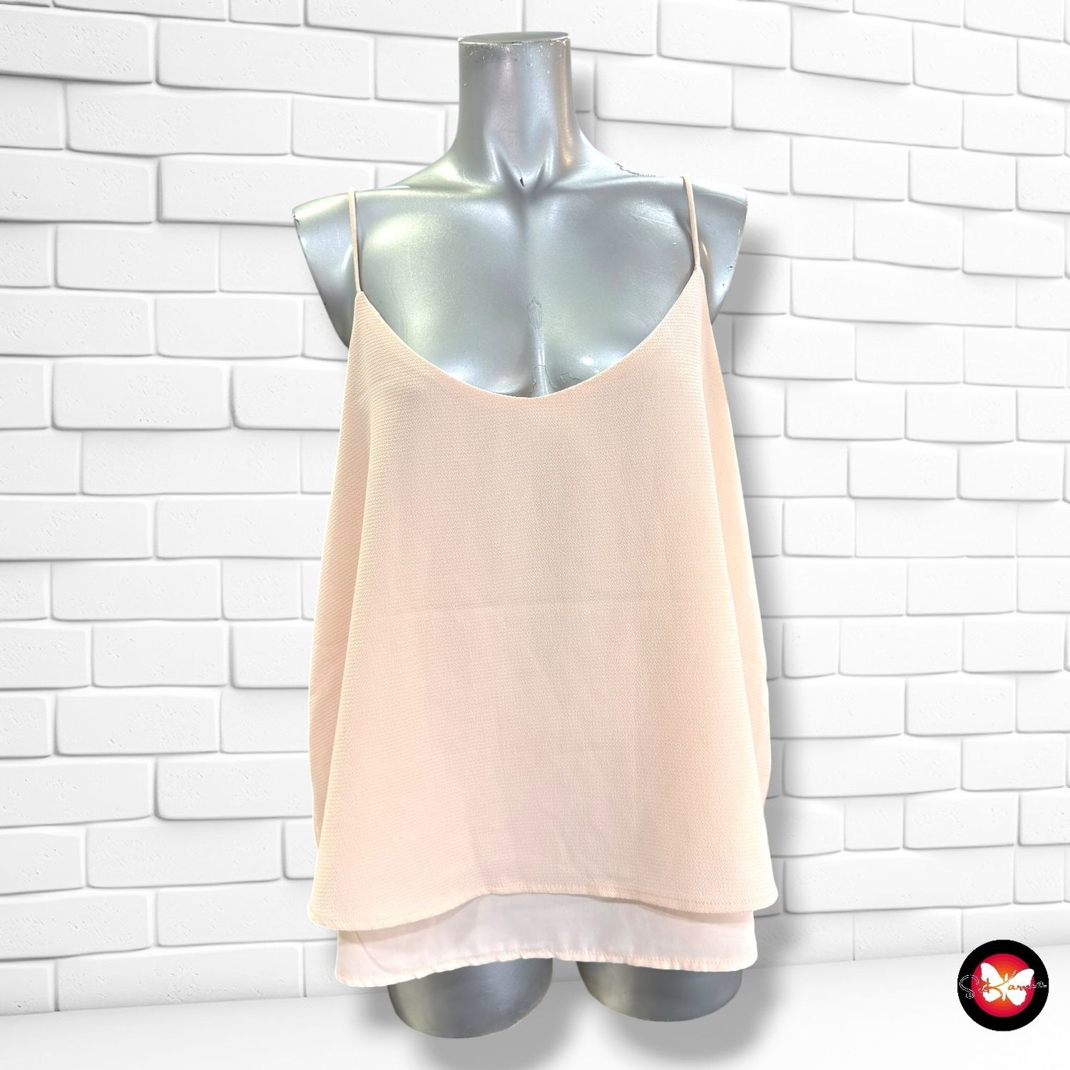 **HOY** Blusa de tirantes PIMKIE color Salmón Talla L (grande)