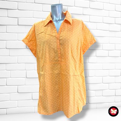 **HOY** Blusa de manga corta  color Naranja Talla 48