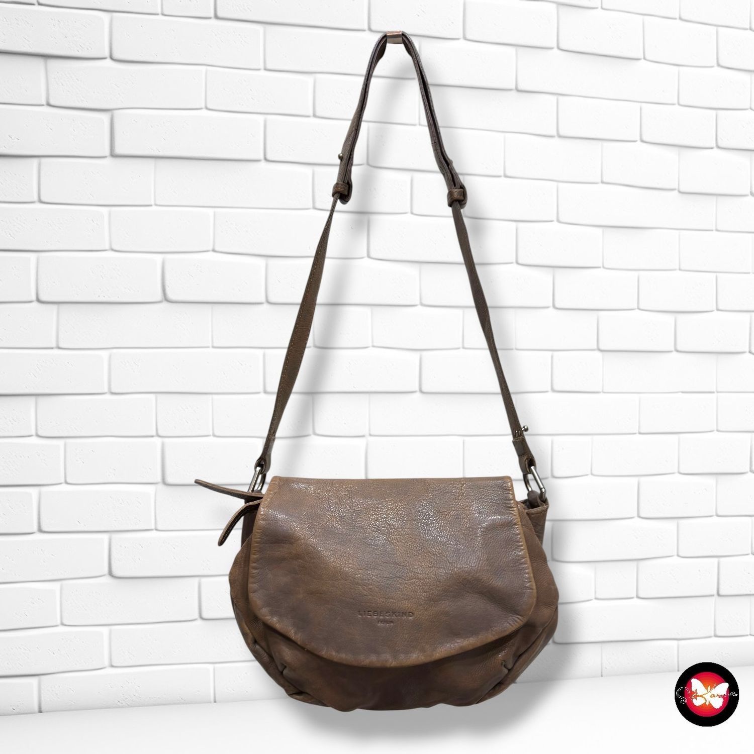 **HOY** Bolso bandolera de piel LIEBESKIND color Marrón Talla MEDIANO