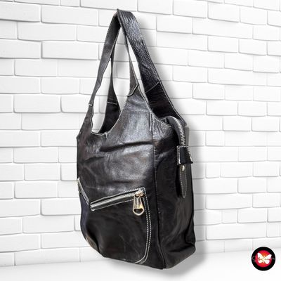 **HOY** Bolso de hombro de piel ZANON & ZAGO color Negro Talla GRANDE