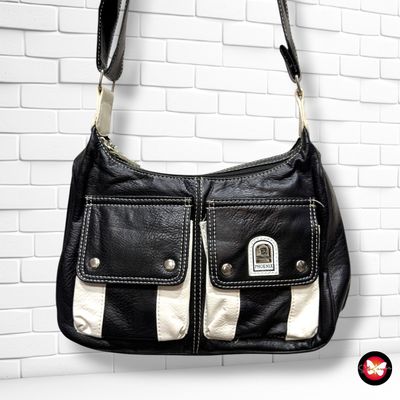 **HOY** Bolso bandolera color Negro y blanco Talla MEDIANO
