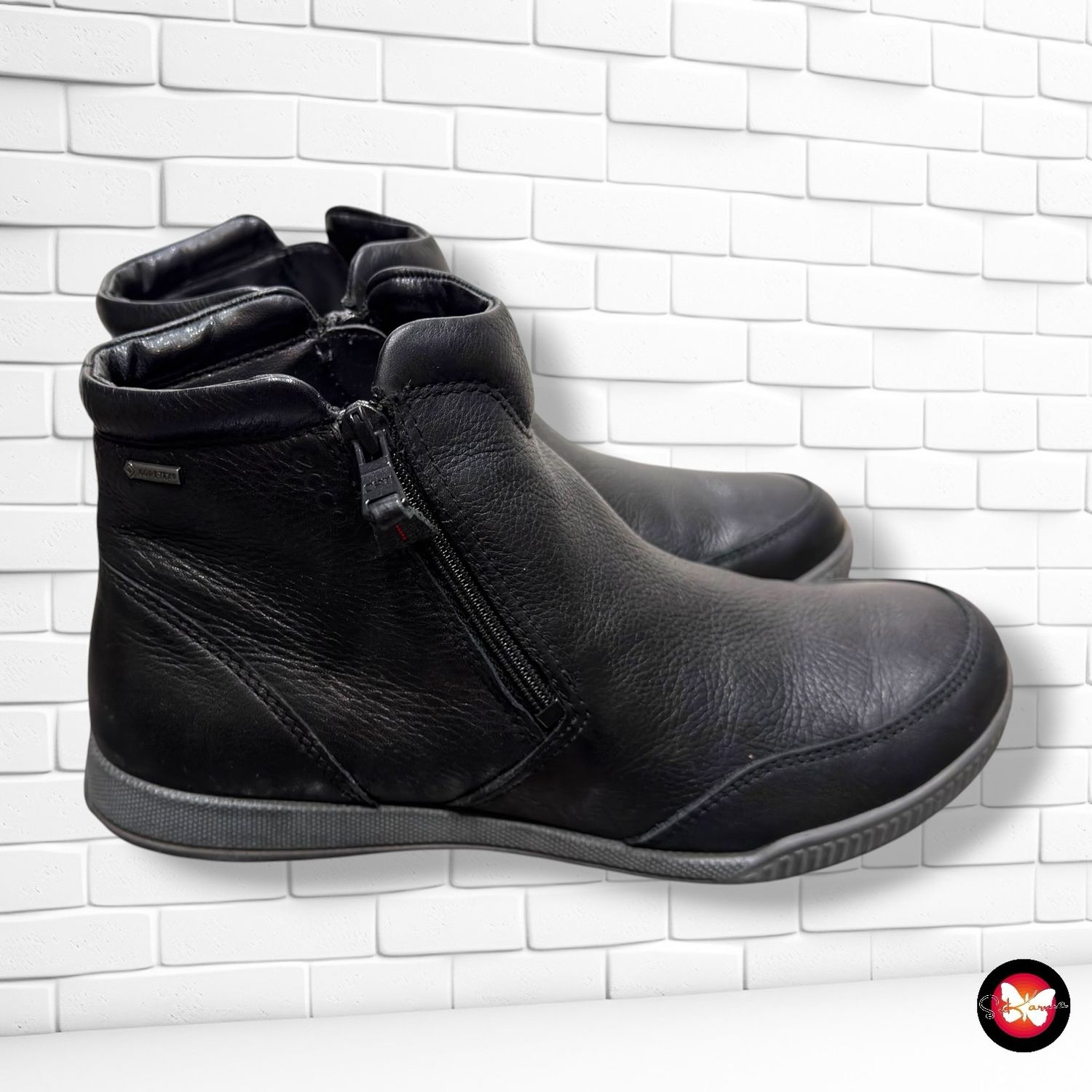 **HOY** Botines de piel ECCO color Negro Talla Calzado 37