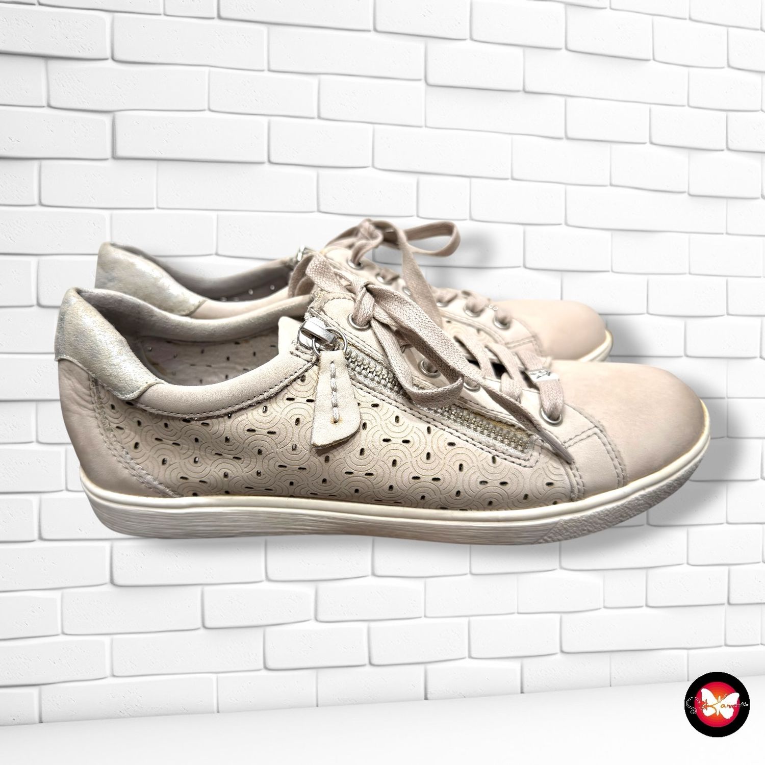 **HOY** Zapatillas de piel CAPRICE color Taupe Talla Calzado 37 (4UK)