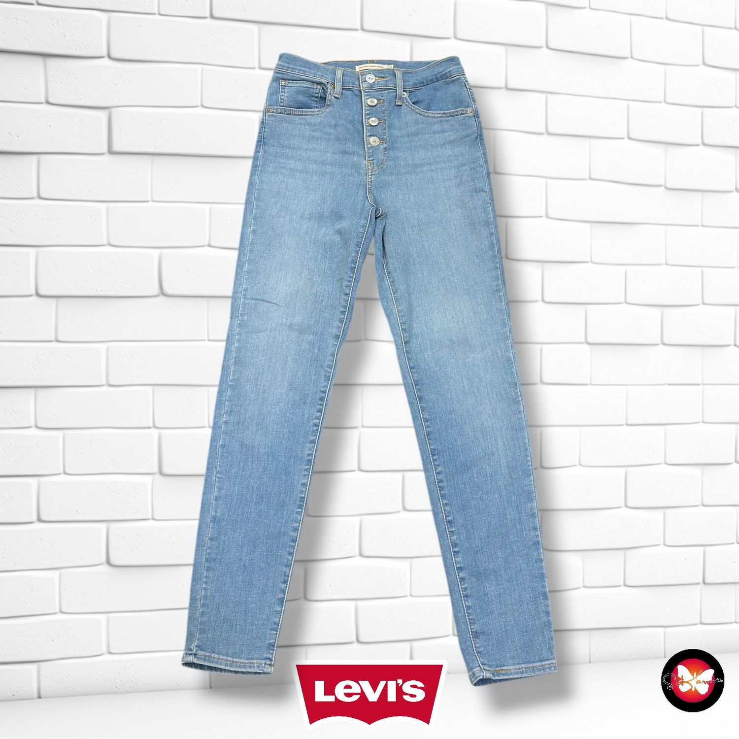 **HOY** Pantalón MILE HIGH SKINNY LEVI’S color Azul vaquero Talla S/M (W27)