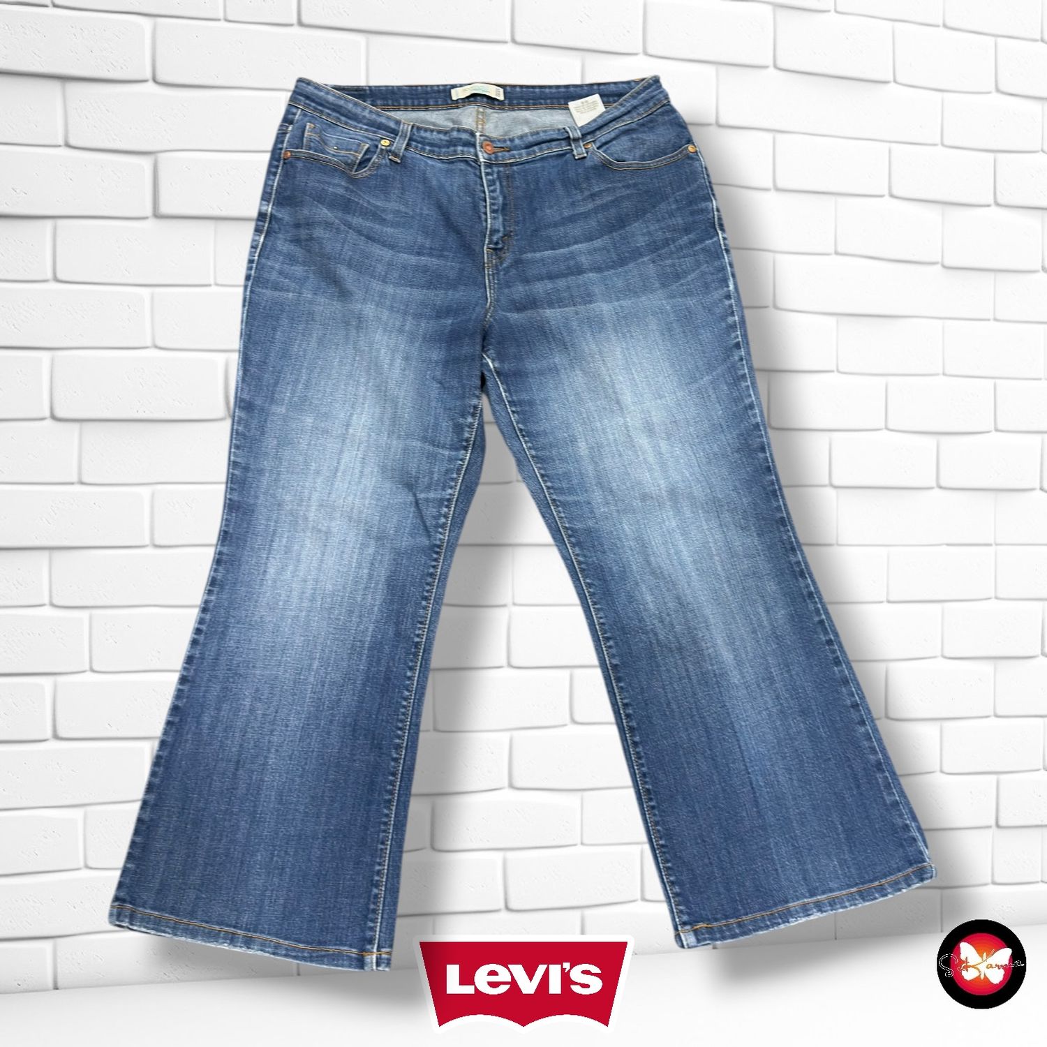 **HOY** Pantalón BOOTCUT 580 LEVI’S color Azul vaquero Talla 50 (20M USA)