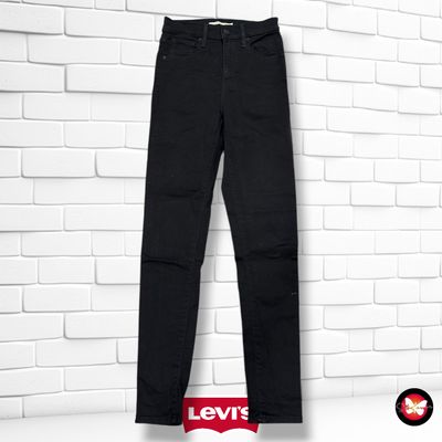 **HOY** Pantalón MILE HIGH SKINNY LEVI’S color Negro Talla XS (W25)