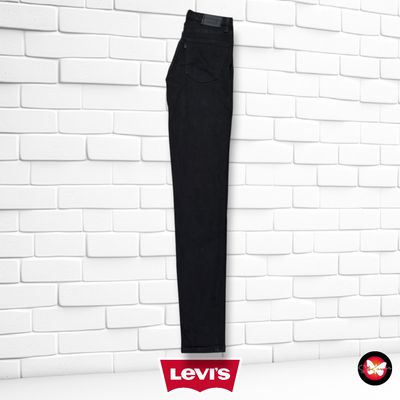 **HOY** Pantalón MILE HIGH SKINNY LEVI’S color Negro Talla S/M (W27)