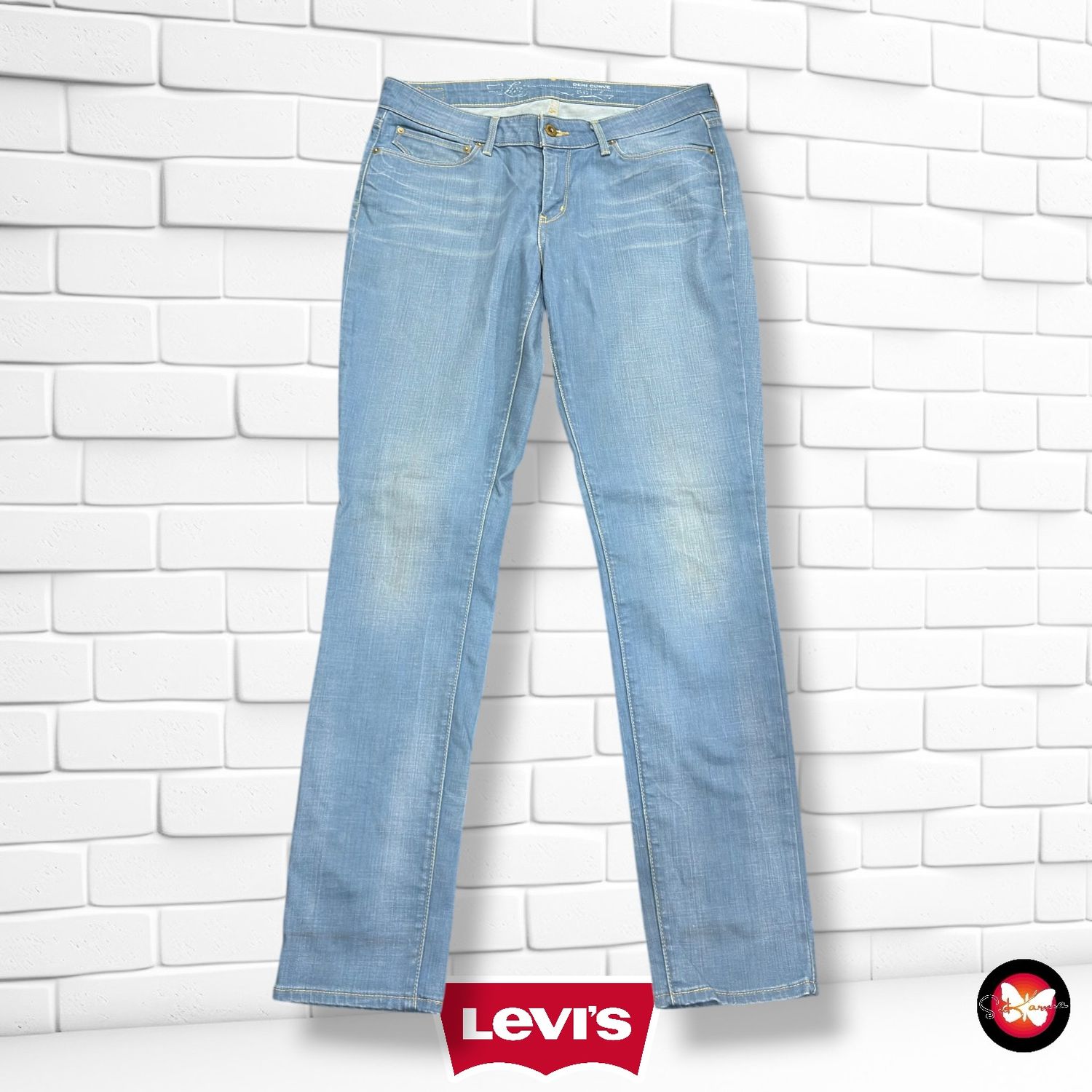 **HOY** Pantalón DEMI CURVE LEVI’S color Azul vaquero Talla L (W30)
