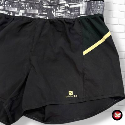 **HOY** Short deportivo DOMYOS color Negro y gris Talla L